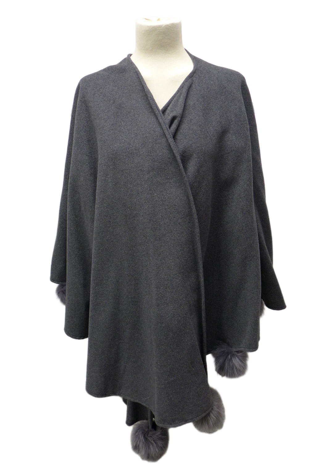 Pomponette gris anthracite