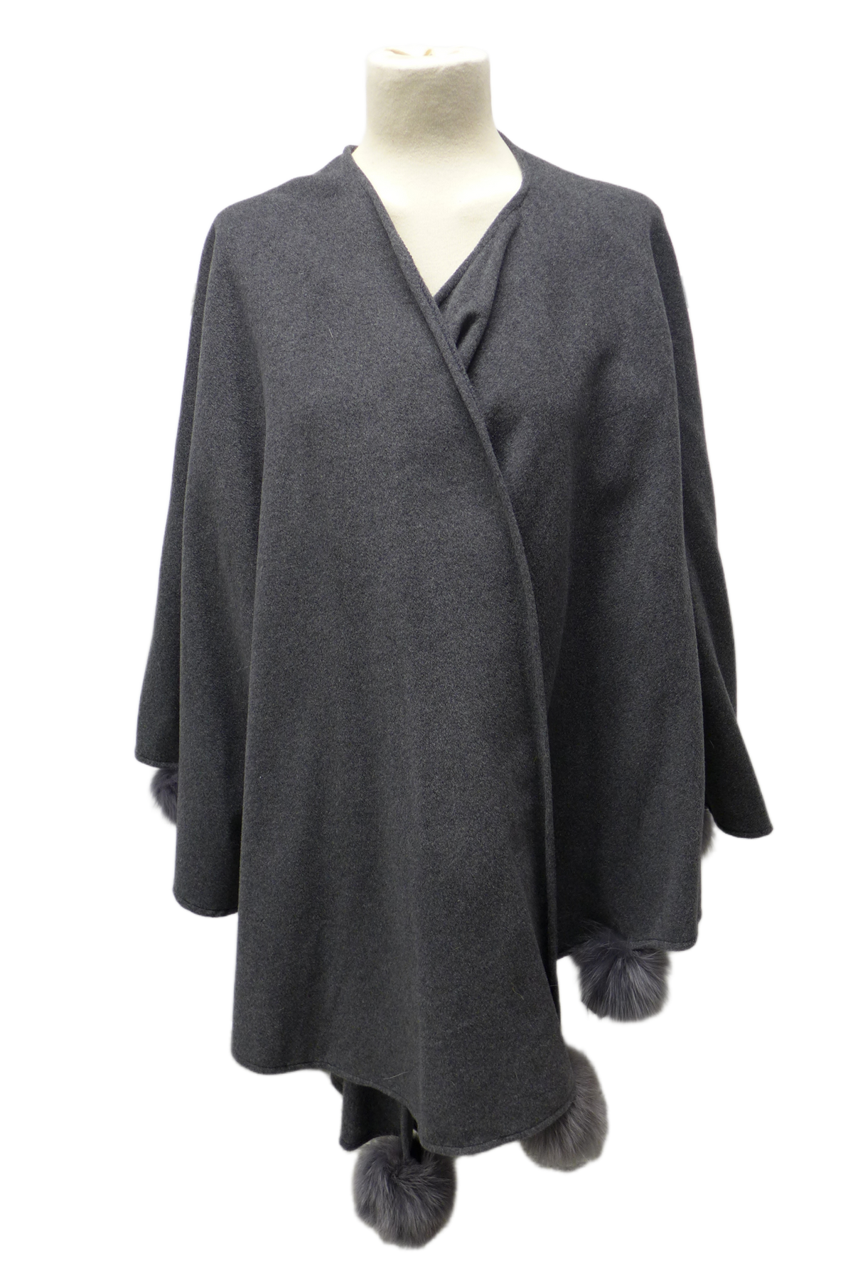 Pomponette gris anthracite