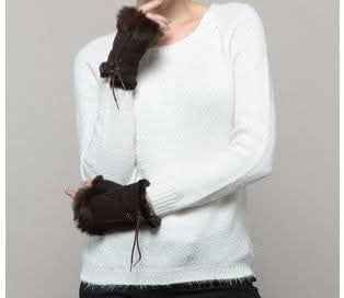 mitaine marron